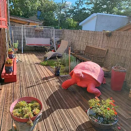 Maison De Pecheur En Bois 6 Personnes * 랑통